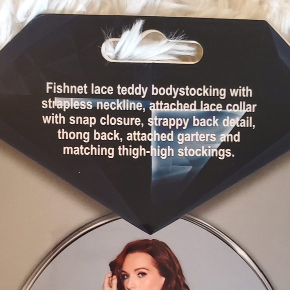 Dreamgirl Fishnet Lace Teddy BodyStocking - Picture 10 of 11